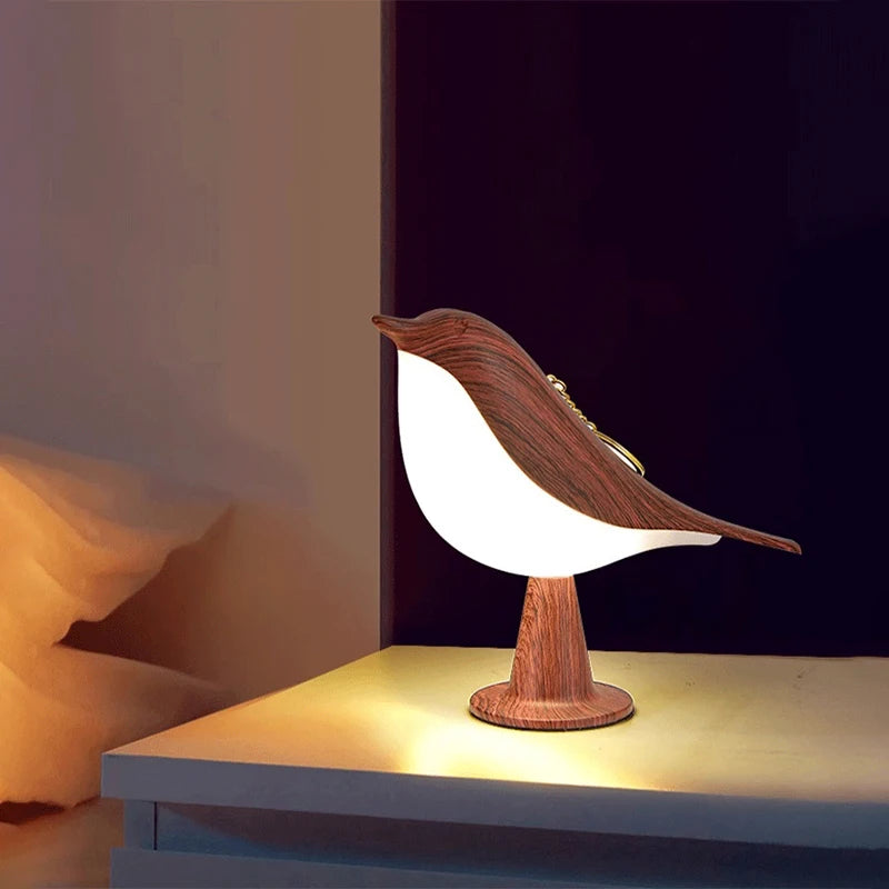 3 Colors Magpie Bird Night Lights Dimmable Charging LED Touch Controlled Lamp Aromatherapy Decoration Atmosphere Desk Lighting