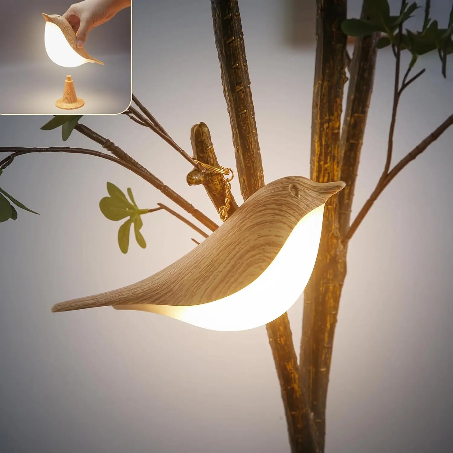 3 Colors Magpie Bird Night Lights Dimmable Charging LED Touch Controlled Lamp Aromatherapy Decoration Atmosphere Desk Lighting